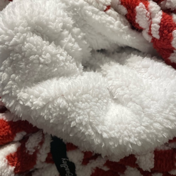 Vera Bradley Star Intarsia Red Throw Blanket - Picture 5 of 5